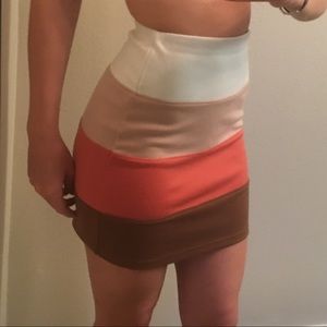Bodycon striped skirt